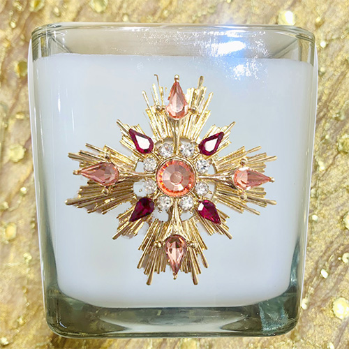 DIVINE MERCY JEWELED CANDLE