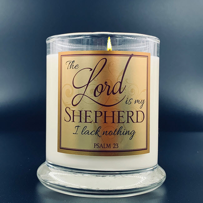 "SHEPHERD" GLASS CANDLE -FRANKINCENSE & MYRRH