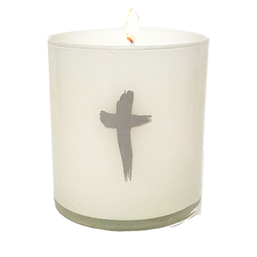 BALM OF GILEAD SILVER CROSS CANDLE