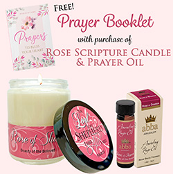 FREE BOOK WITH ROSE OF SHARON CANDLE & 1/4 OZ OIL SPECIAL