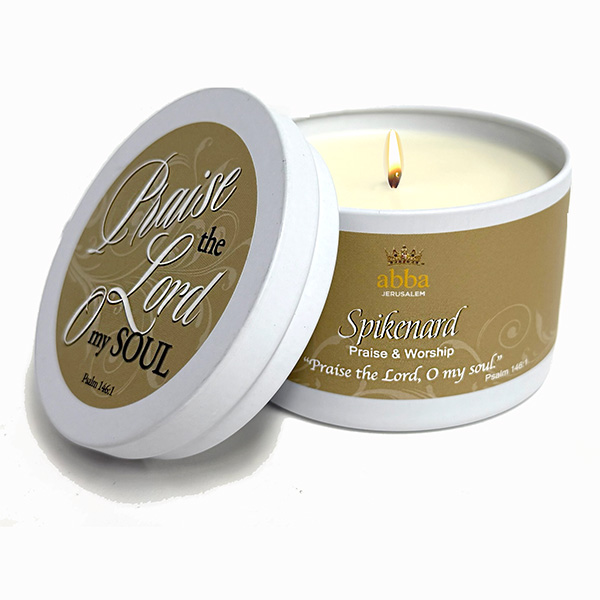 SPIKENARD SCRIPTURE TIN - "O PRAISE THE LORD OH MY SOUL"