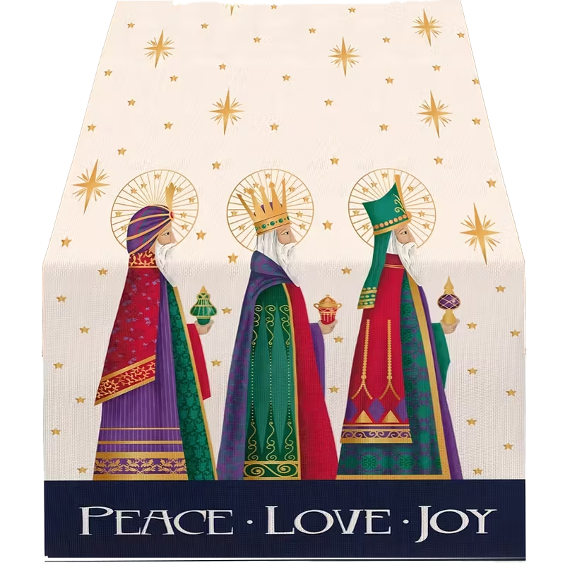 TABLE RUNNER -  PEACE, LOVE, JOY