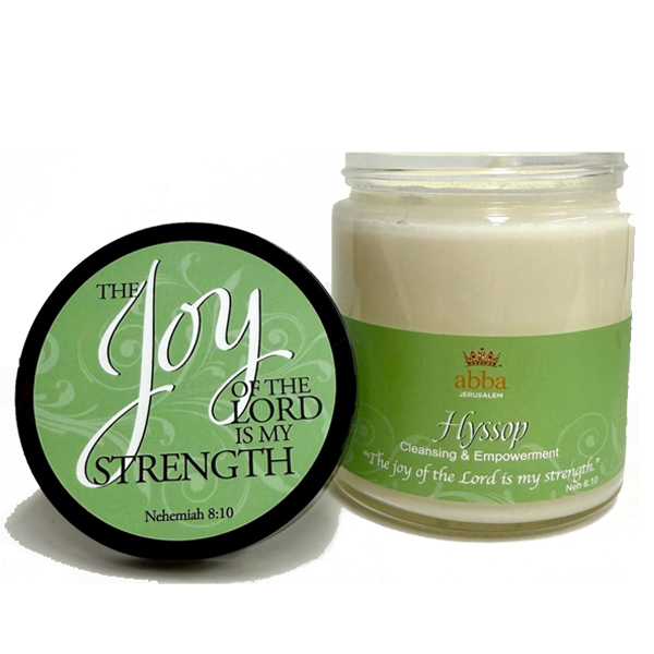 HYSSOP SCRIPTURE JAR CANDLE