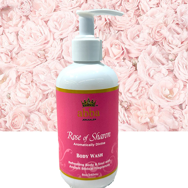 NEW - ROSE OF SHARON BODY WASH W/ PUMP 8 OZ