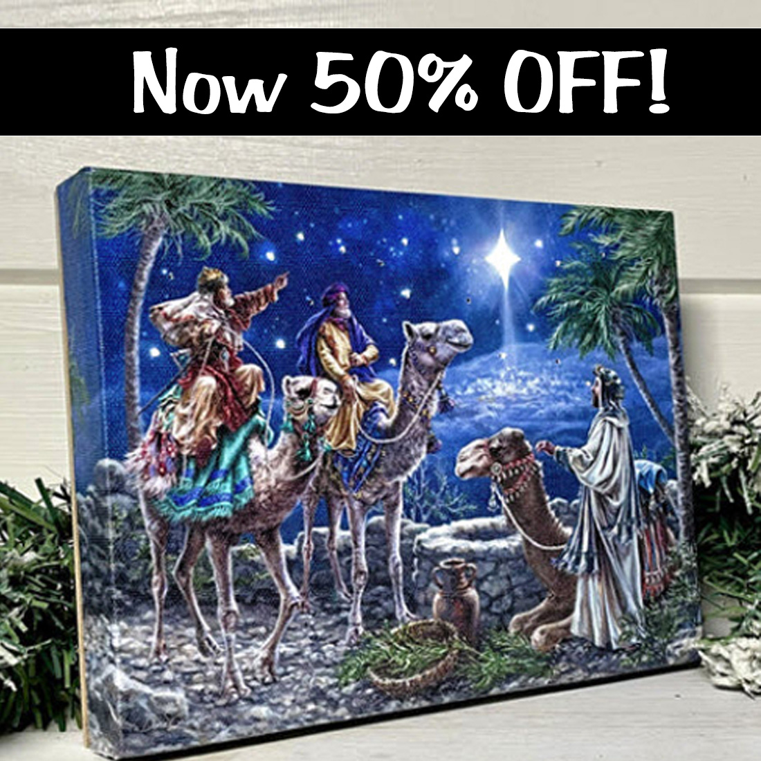 50% OFF! -MAGI - LED TABLETOP CANVAS WITH TIMER