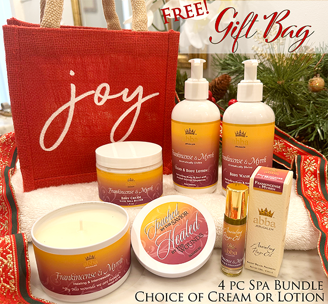 FREE "JOY" BAG - FRANKINCENSE & MYRRH SPA SET