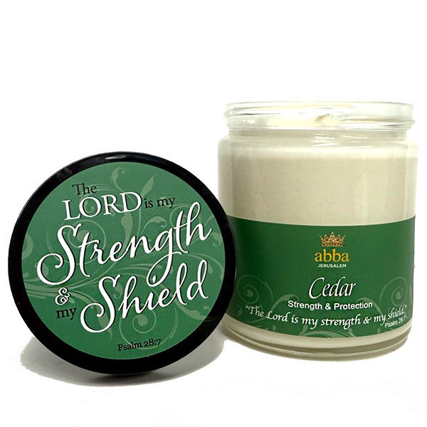 CEDAR SCRIPTURE JAR CANDLE