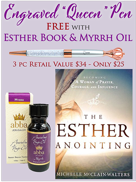 1 LEFT! MYRRH OIL w/ THE ESTHER ANOINTING & FREE "QUEEN" PEN
